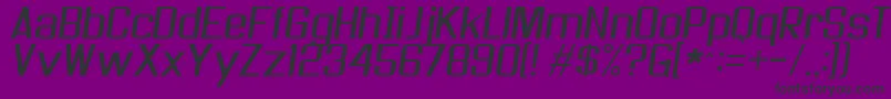 Asseenontvskew Font – Black Fonts on Purple Background