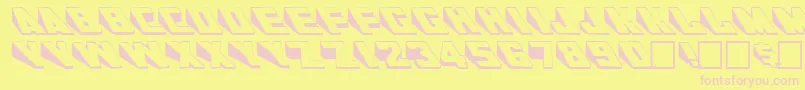 WedgieRegular Font – Pink Fonts on Yellow Background