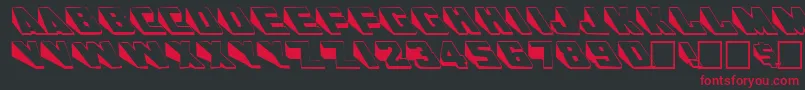 WedgieRegular Font – Red Fonts on Black Background