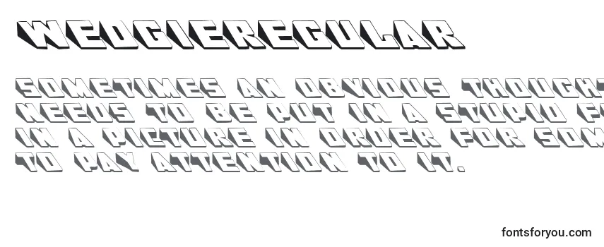 WedgieRegular Font