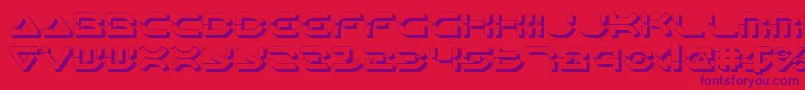 OberonDeuxShadow Font – Purple Fonts on Red Background