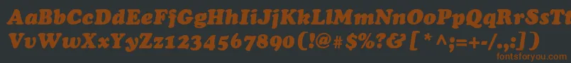 ChaceyblackThinItalic-fontti – ruskeat fontit mustalla taustalla