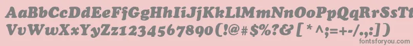 ChaceyblackThinItalic Font – Gray Fonts on Pink Background