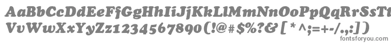 Шрифт ChaceyblackThinItalic – серые шрифты на белом фоне
