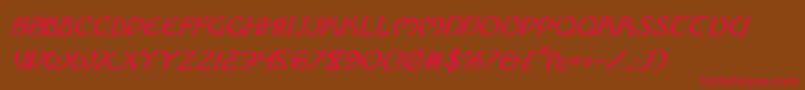 Brinathyni Font – Red Fonts on Brown Background