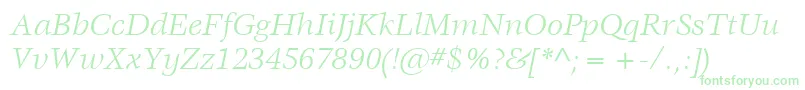 ItcVeljovicLtBookItalic Font – Green Fonts