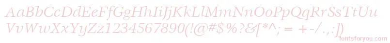 ItcVeljovicLtBookItalic Font – Pink Fonts