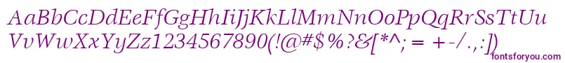 ItcVeljovicLtBookItalic Font – Purple Fonts