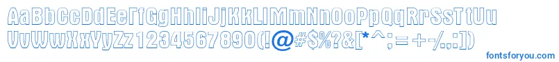 Шрифт Altern1 – синие шрифты на белом фоне