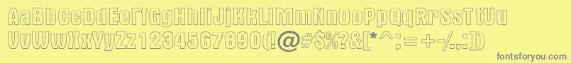 Altern1 Font – Gray Fonts on Yellow Background
