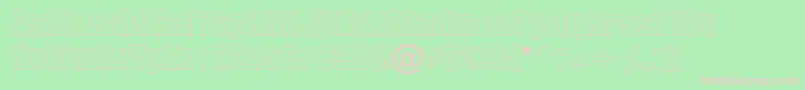 Altern1 Font – Pink Fonts on Green Background