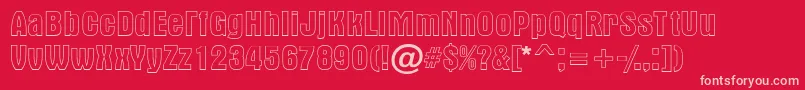 Altern1 Font – Pink Fonts on Red Background
