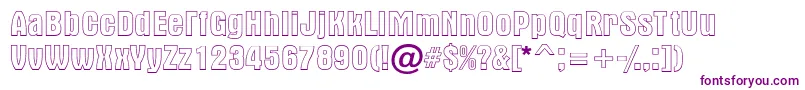 Шрифт Altern1 – фиолетовые шрифты на белом фоне