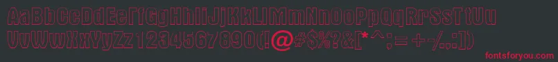 Altern1 Font – Red Fonts on Black Background