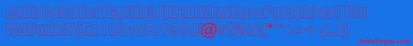 Altern1 Font – Red Fonts on Blue Background