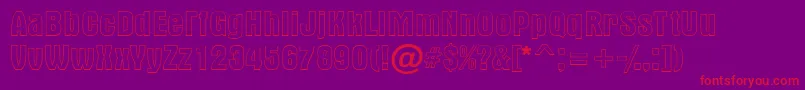Altern1 Font – Red Fonts on Purple Background