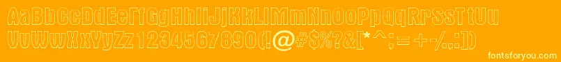 Altern1 Font – Yellow Fonts on Orange Background