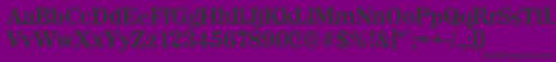 WichitaserialBold Font – Black Fonts on Purple Background