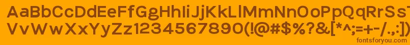 More about TikusputihBold Font TikusputihBold Font – Brown Fonts on Orange Background