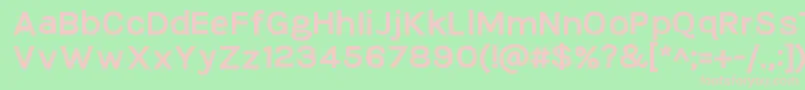 TikusputihBold Font – Pink Fonts on Green Background