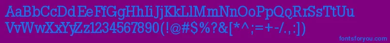 Шрифт SlabtallxMedium – синие шрифты на фиолетовом фоне