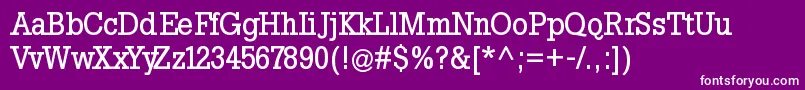 SlabtallxMedium Font – White Fonts on Purple Background