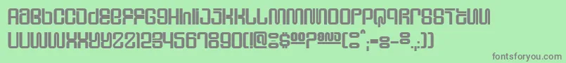 フォントSupeho – 緑の背景に灰色の文字
