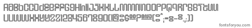 Supeho-fontti – harmaat kirjasimet valkoisella taustalla