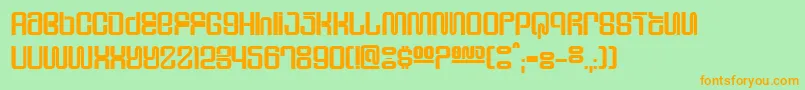 Supeho Font – Orange Fonts on Green Background