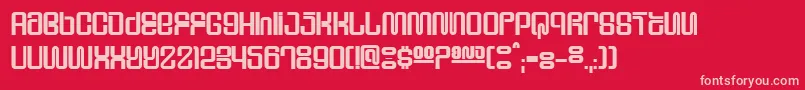 Шрифт Supeho – розовые шрифты на красном фоне