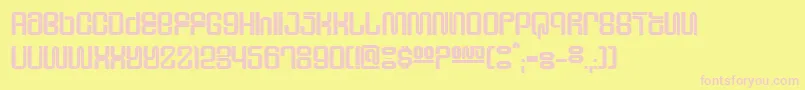 Шрифт Supeho – розовые шрифты на жёлтом фоне