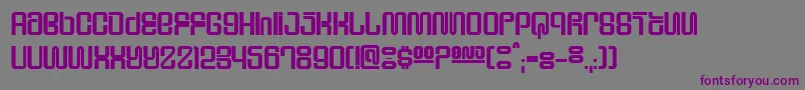 Шрифт Supeho – фиолетовые шрифты на сером фоне