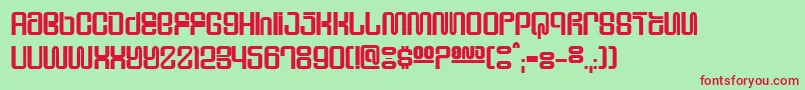 Supeho Font – Red Fonts on Green Background