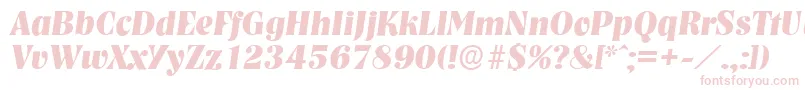 NashvilleserialXboldItalic Font – Pink Fonts on White Background