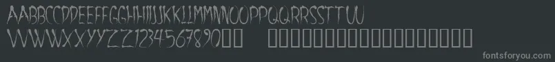 Шрифт Aracnoide – серые шрифты на чёрном фоне