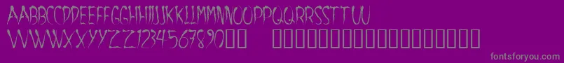 Шрифт Aracnoide – серые шрифты на фиолетовом фоне