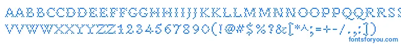 PeteroqueRegular-Schriftart – Blaue Schriften