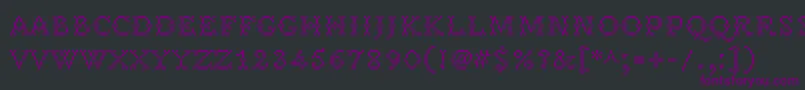 PeteroqueRegular Font – Purple Fonts on Black Background