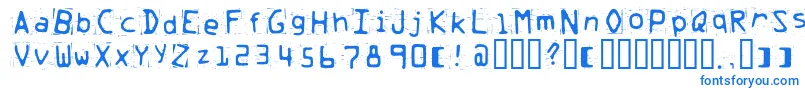 Trash Font – Blue Fonts
