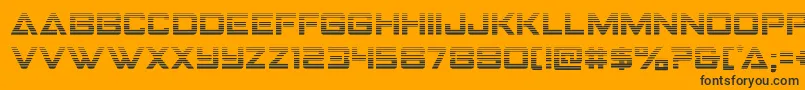 Strikefightergrad Font – Black Fonts on Orange Background