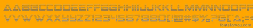 Strikefightergrad Font – Gray Fonts on Orange Background