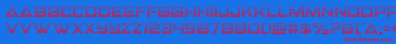 Strikefightergrad Font – Red Fonts on Blue Background