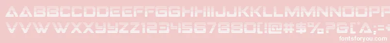 Strikefightergrad Font – White Fonts on Pink Background