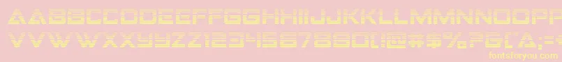 Strikefightergrad Font – Yellow Fonts on Pink Background