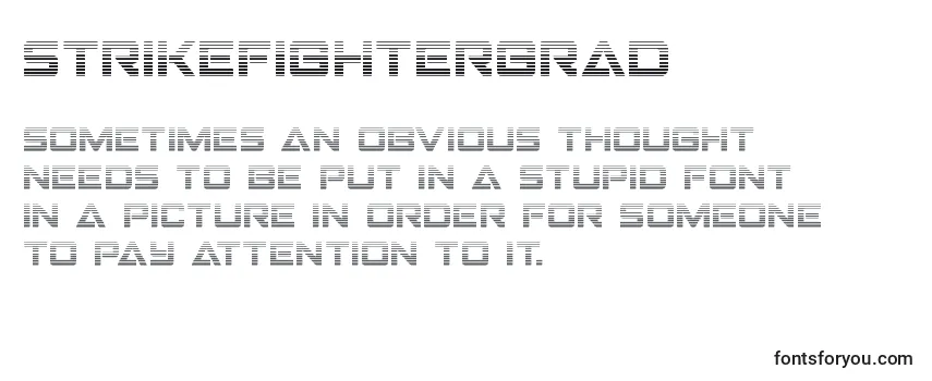 Обзор шрифта Strikefightergrad