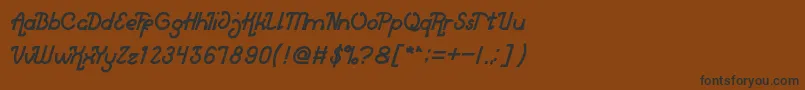 MarketLeader Font – Black Fonts on Brown Background