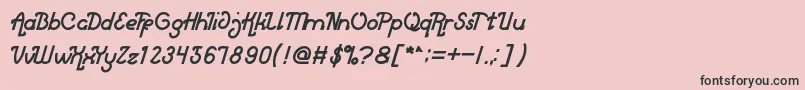 MarketLeader Font – Black Fonts on Pink Background
