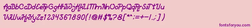 MarketLeader Font – Purple Fonts on Pink Background