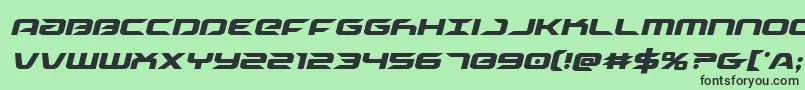 Drivecondital-fontti – mustat fontit vihreällä taustalla