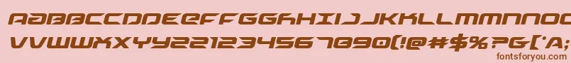 Шрифт Drivecondital – коричневые шрифты на розовом фоне